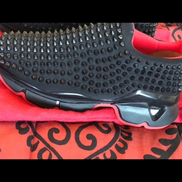 Slip on spike sock sneaker